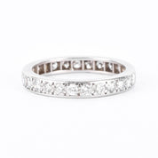 Platinum Twenty-Six Natural Round Diamond Eternity Band