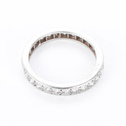 Platinum Twenty-Six Natural Round Diamond Eternity Band