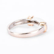 Two-Tone 14K Gold 0.30 TCW Channel-Set Natural Diamond Ring