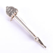 Sterling Silver & Agate Scottish Dirk Kilt Pin