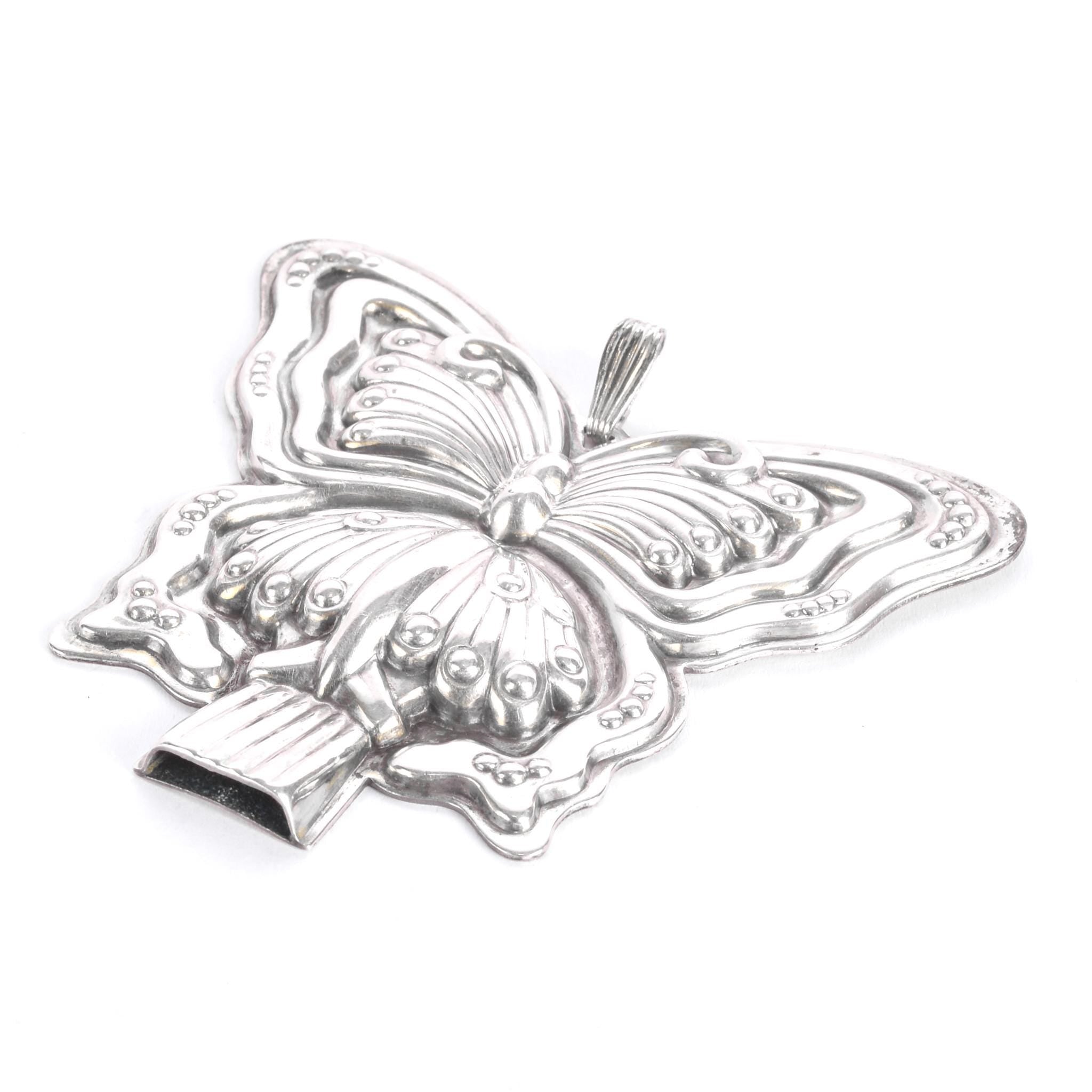 Reed & Barton Sterling Silver "Butterfly Whistle" Pendant