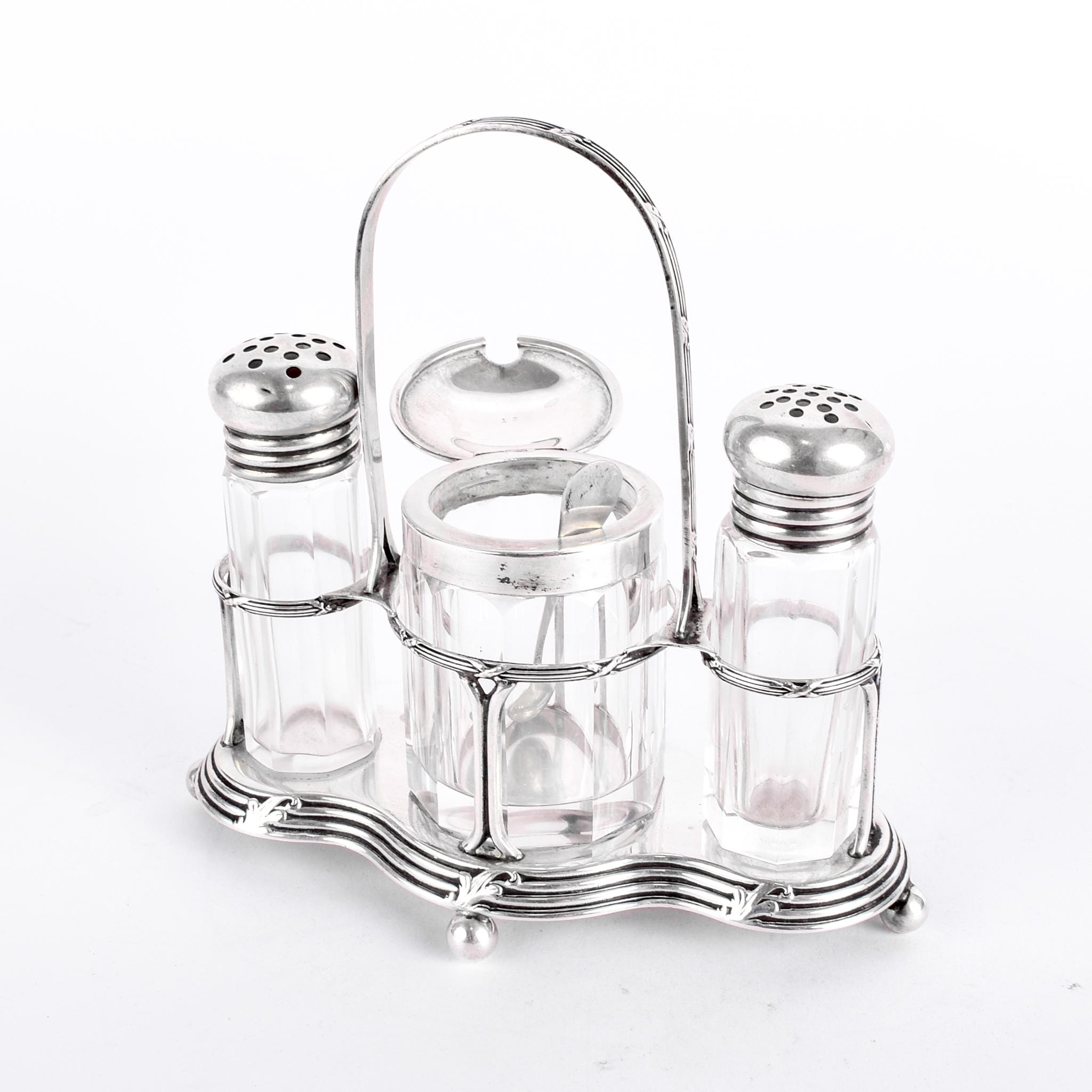 R. Wallace & Sons Sterling Silver Salt and Pepper Cruet Set