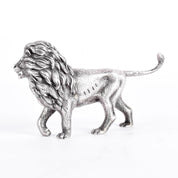 Sterling Silver Roaring Lion Figurine