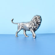Sterling Silver Roaring Lion Figurine