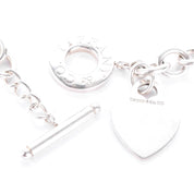 Tiffany & Co. Sterling Silver Heart Tag Toggle Clasp Necklace