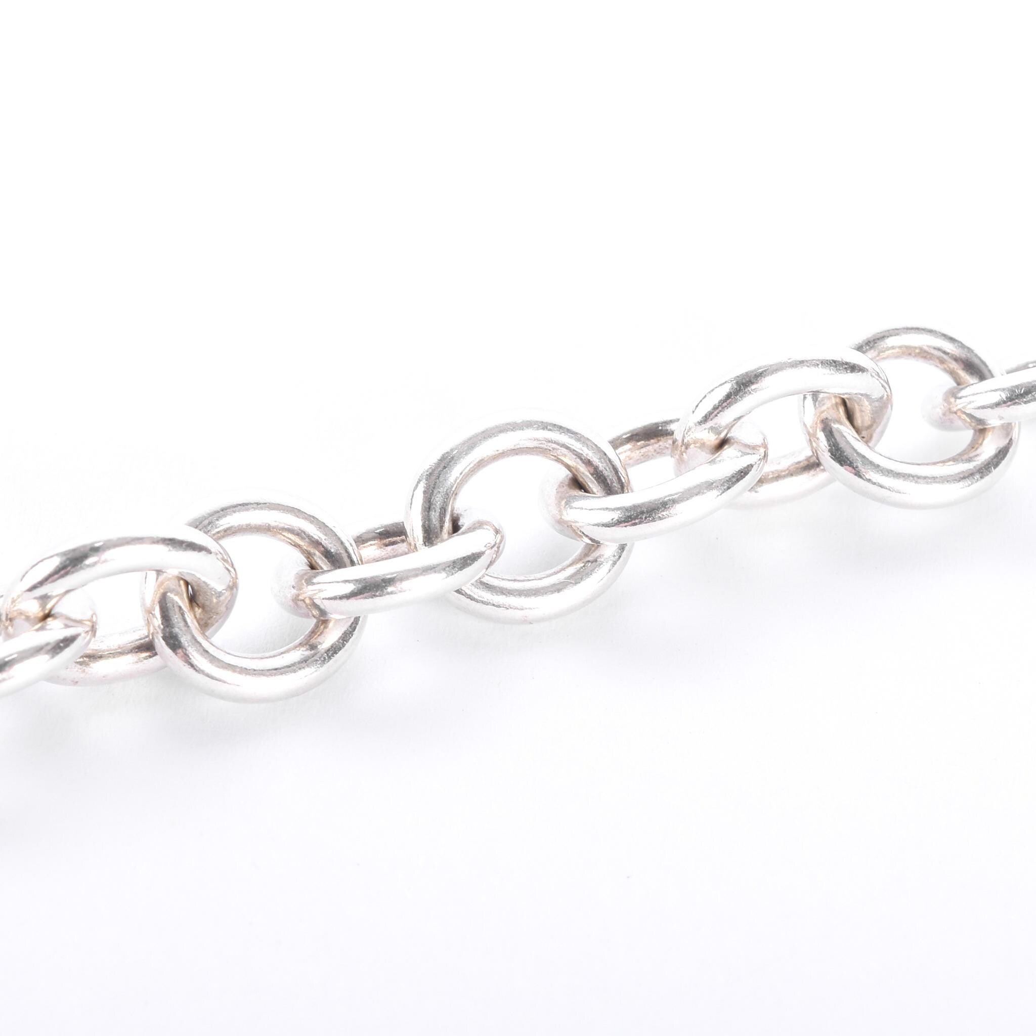 Tiffany & Co. Sterling Silver Heart Tag Toggle Clasp Necklace