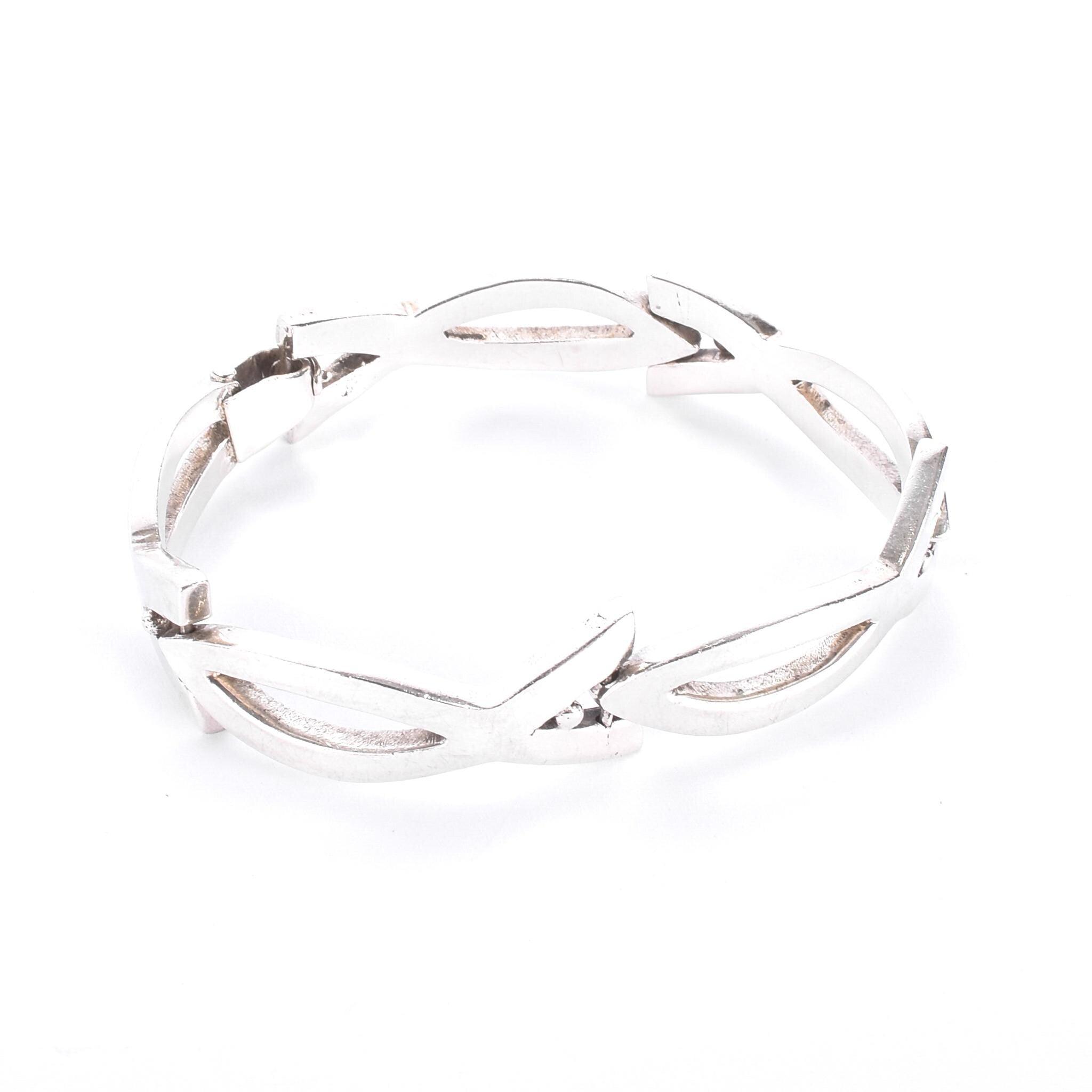 Sterling Silver Rancho Spratling Christian Ichthys Link Bracelet