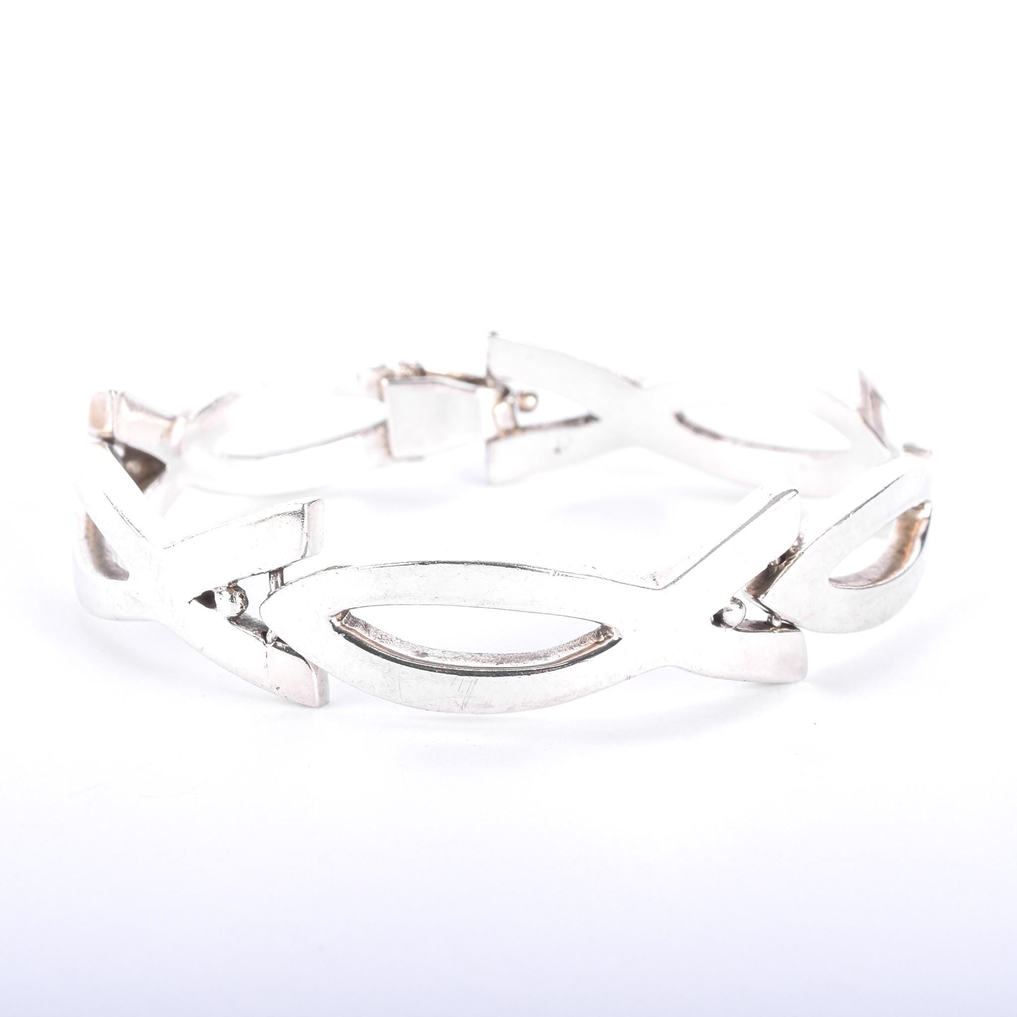 Sterling Silver Rancho Spratling Christian Ichthys Link Bracelet