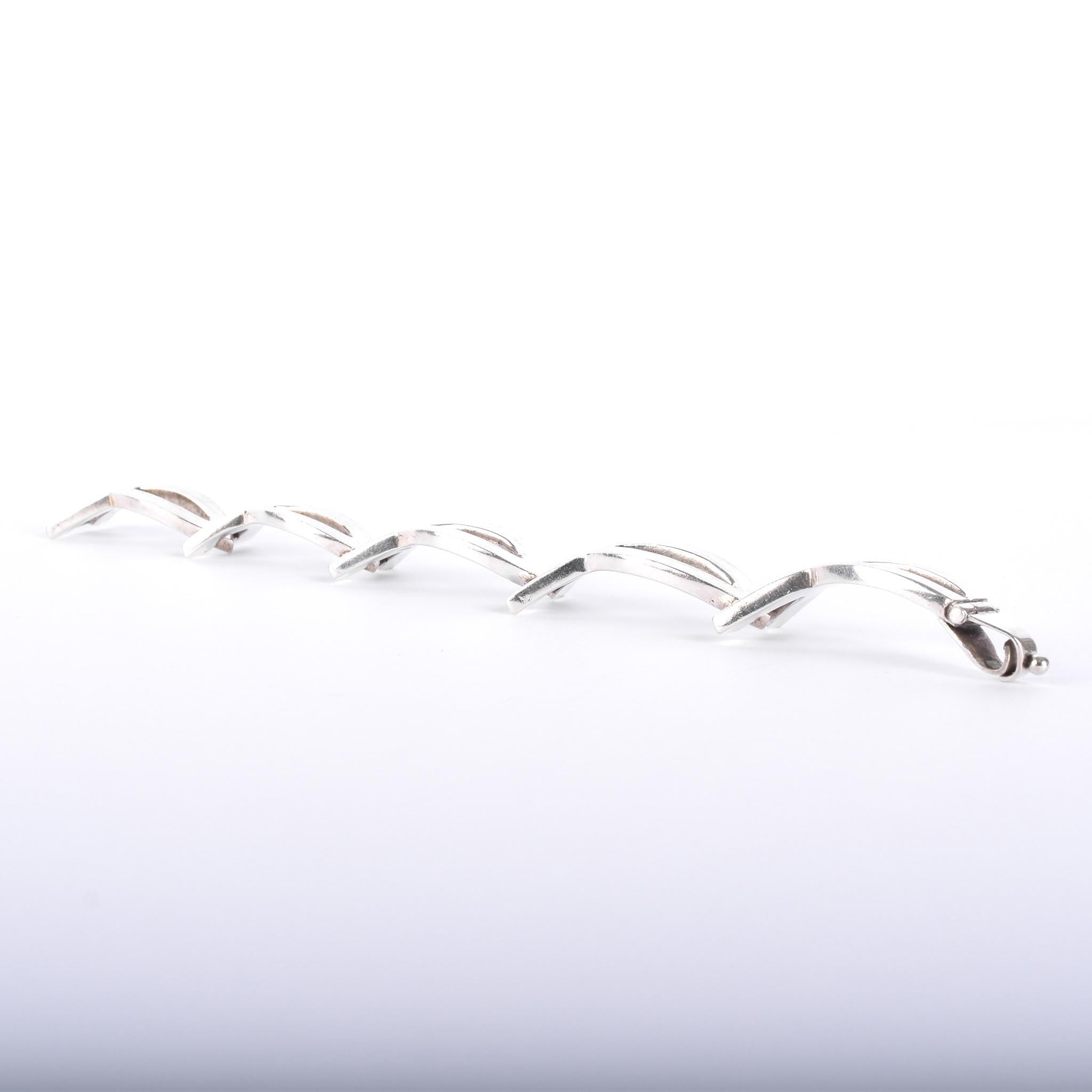 Sterling Silver Rancho Spratling Christian Ichthys Link Bracelet