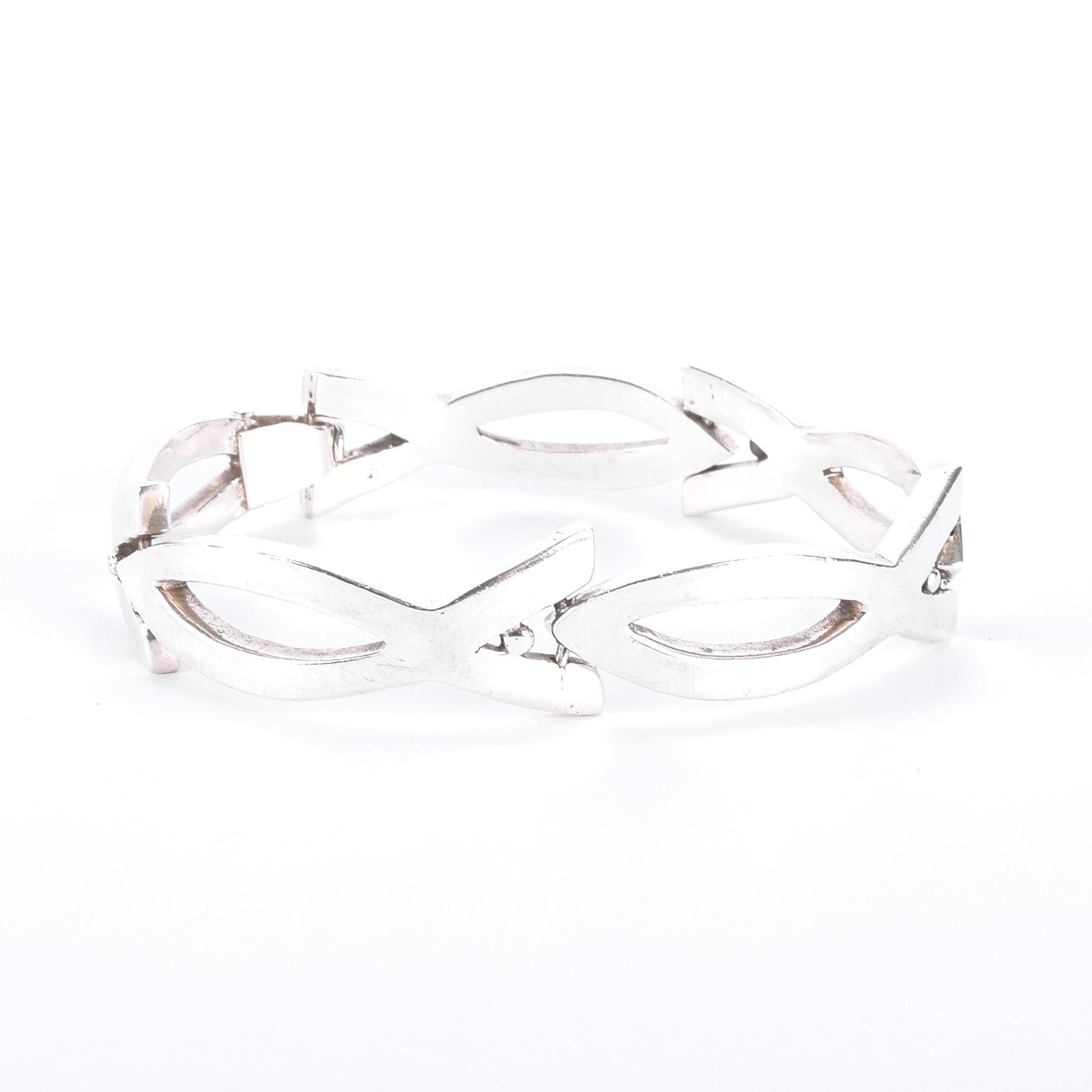 Sterling Silver Rancho Spratling Christian Ichthys Link Bracelet