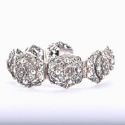 800 Silver Peruzzi Art Deco Filigree Floral Bracelet