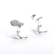 Tiffany & Co. Elsa Peretti Sterling Silver Bean Cufflinks
