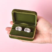 Tiffany & Co. Elsa Peretti Sterling Silver Bean Cufflinks