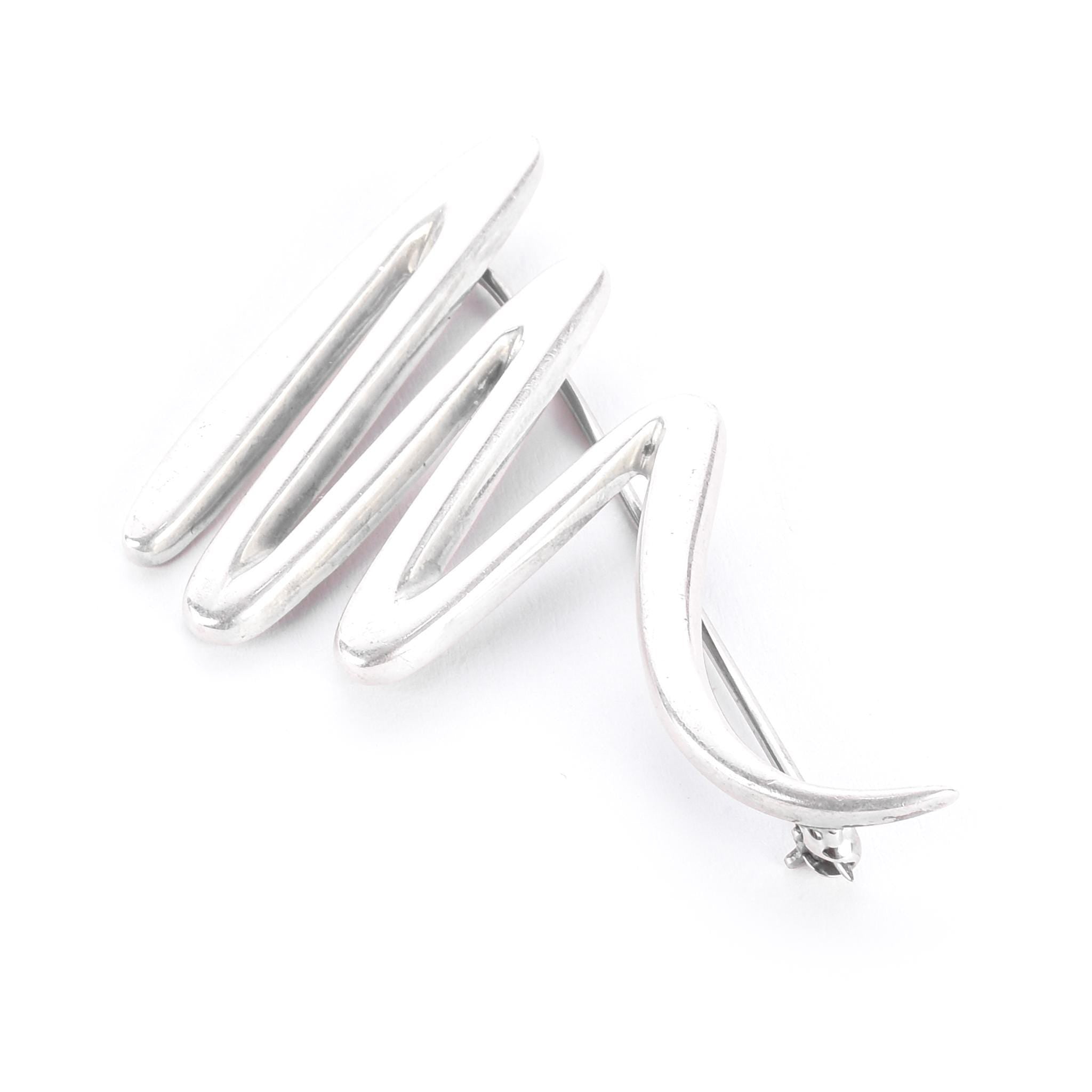 Tiffany & Co. Paloma Picasso Sterling Silver Squiggle Brooch