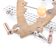 Thomas Mann Techno Romantic Heart Brooch