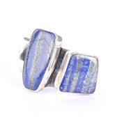 Massive Sterling Silver & Lapis Lazuli Cuff Bracelet