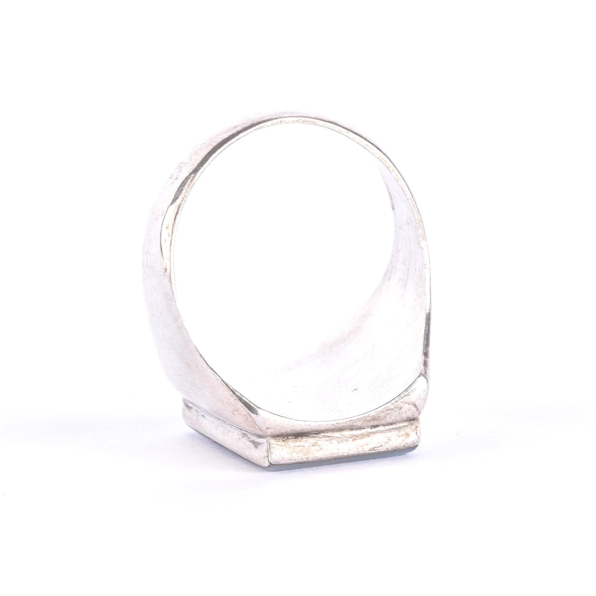 Sterling Silver Turquoise Zuni Inlay Masonic Ring