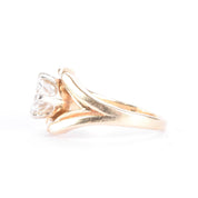 14K Gold Solitaire 1.08 CT Natural Diamond Engagement Ring