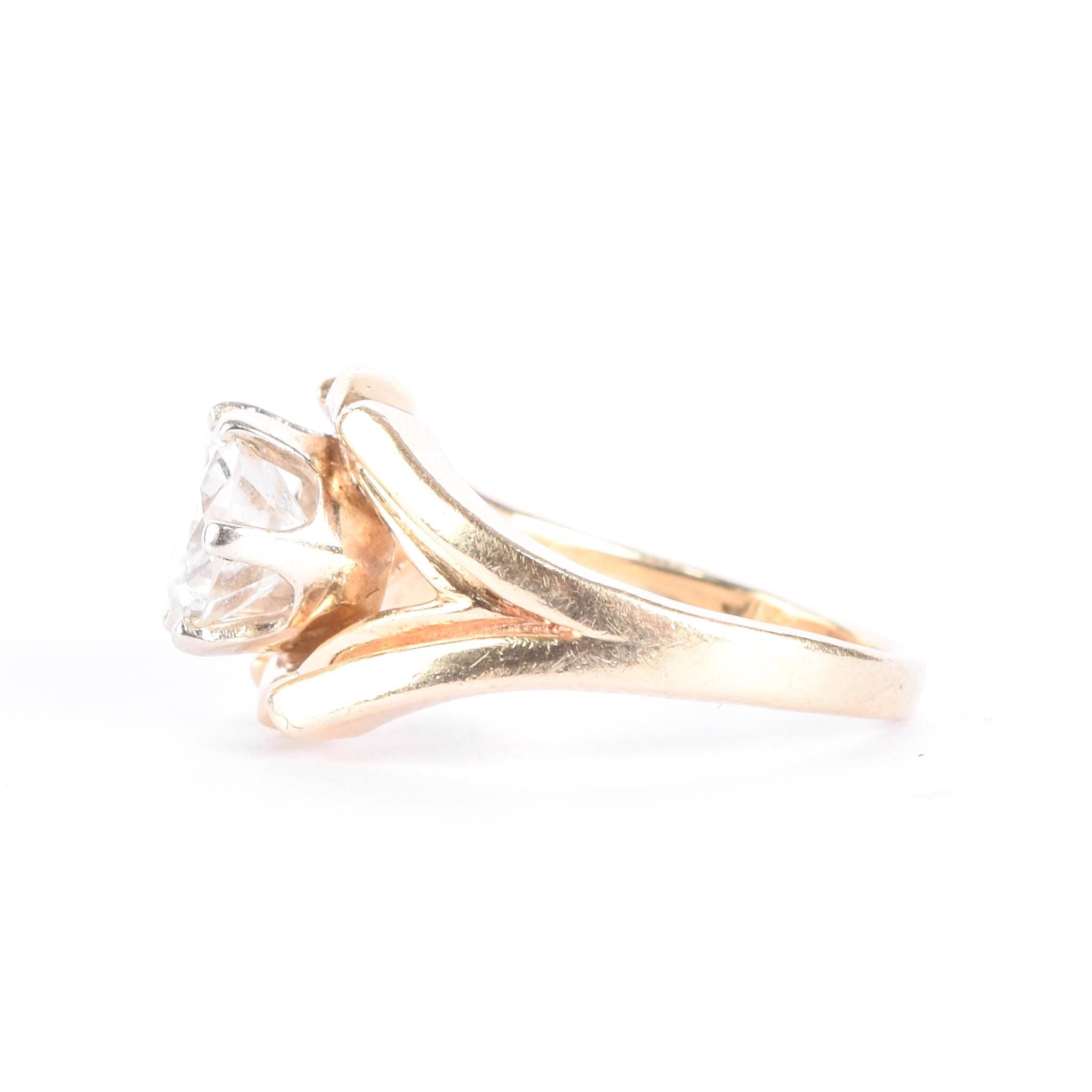 14K Gold Solitaire 1.08 CT Natural Diamond Engagement Ring