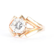 14K Gold Solitaire 1.08 CT Natural Diamond Engagement Ring