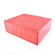 Vintage Elie Bleu Small Red Wood "Fruits" Luxury Jewelry Box