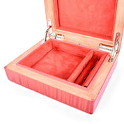 Vintage Elie Bleu Small Red Wood "Fruits" Luxury Jewelry Box