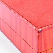 Vintage Elie Bleu Small Red Wood "Fruits" Luxury Jewelry Box