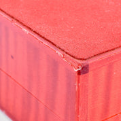 Vintage Elie Bleu Small Red Wood "Fruits" Luxury Jewelry Box