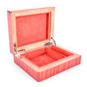 Vintage Elie Bleu Small Red Wood "Fruits" Luxury Jewelry Box