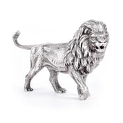 Sterling Silver Roaring Lion Figurine