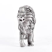 Sterling Silver Roaring Lion Figurine