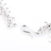 Sterling Silver Unique Swirl-Link Collar Necklace
