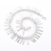 Sterling Silver Unique Swirl-Link Collar Necklace
