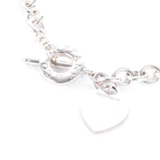 Tiffany & Co. Sterling Silver Heart Tag Toggle Clasp Necklace