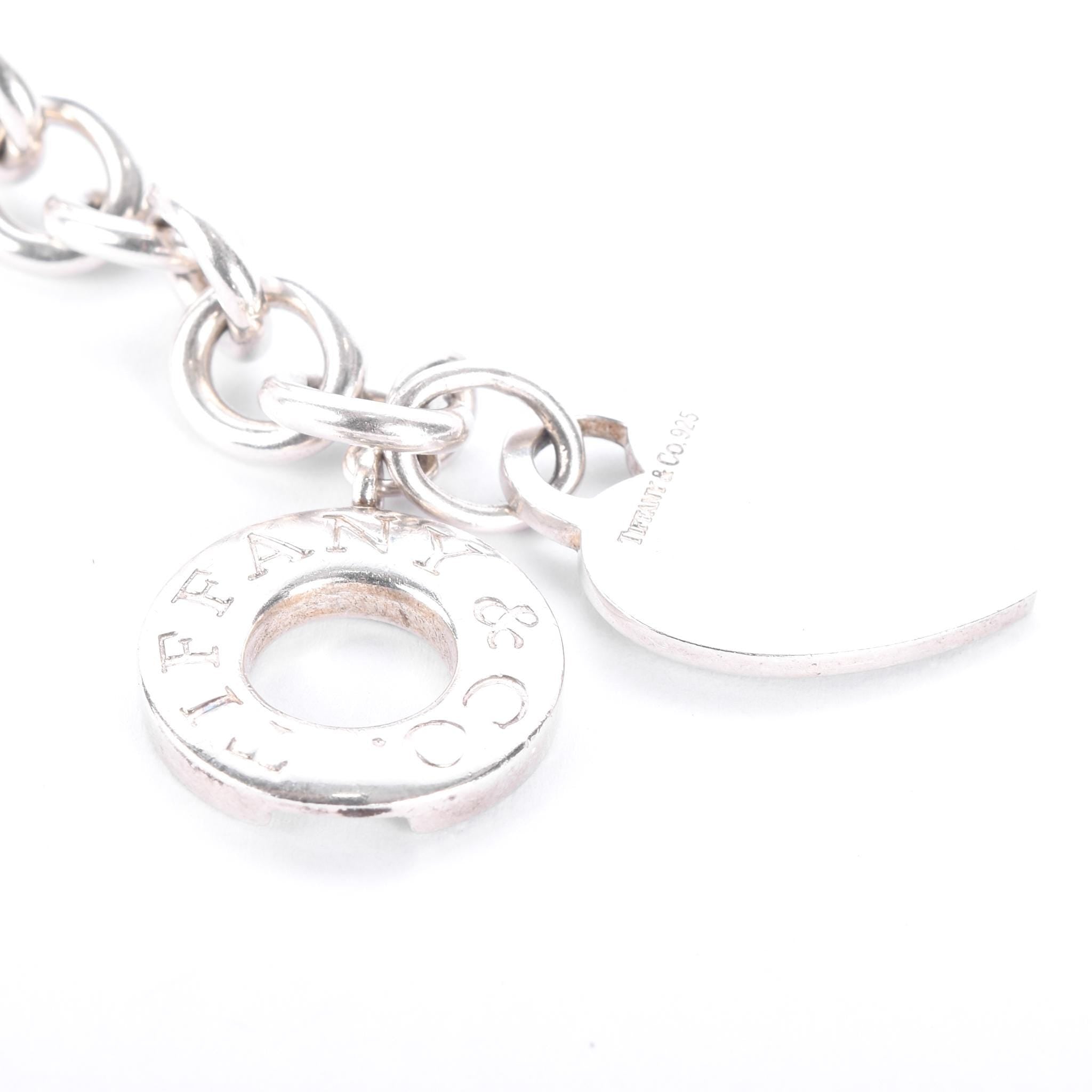 Tiffany & Co. Sterling Silver Heart Tag Toggle Clasp Necklace