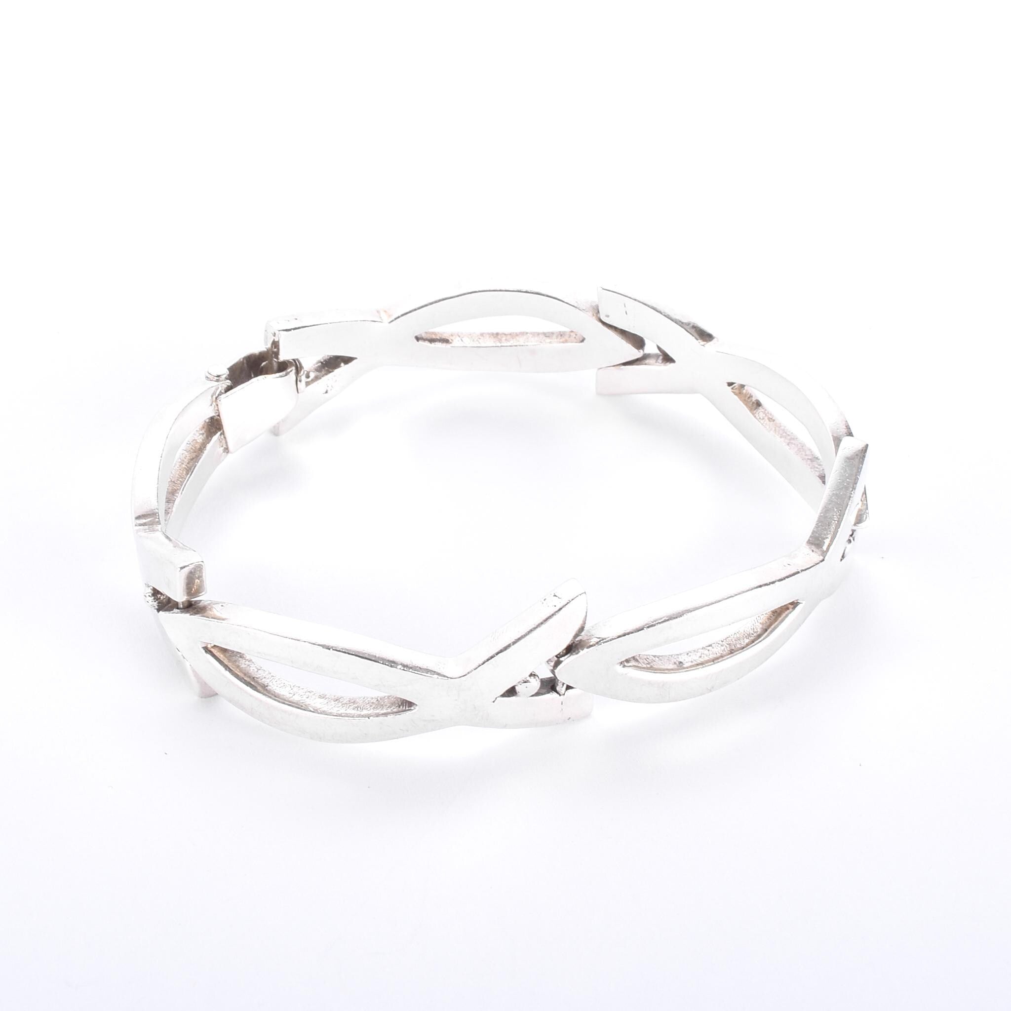 Sterling Silver Rancho Spratling Christian Ichthys Link Bracelet