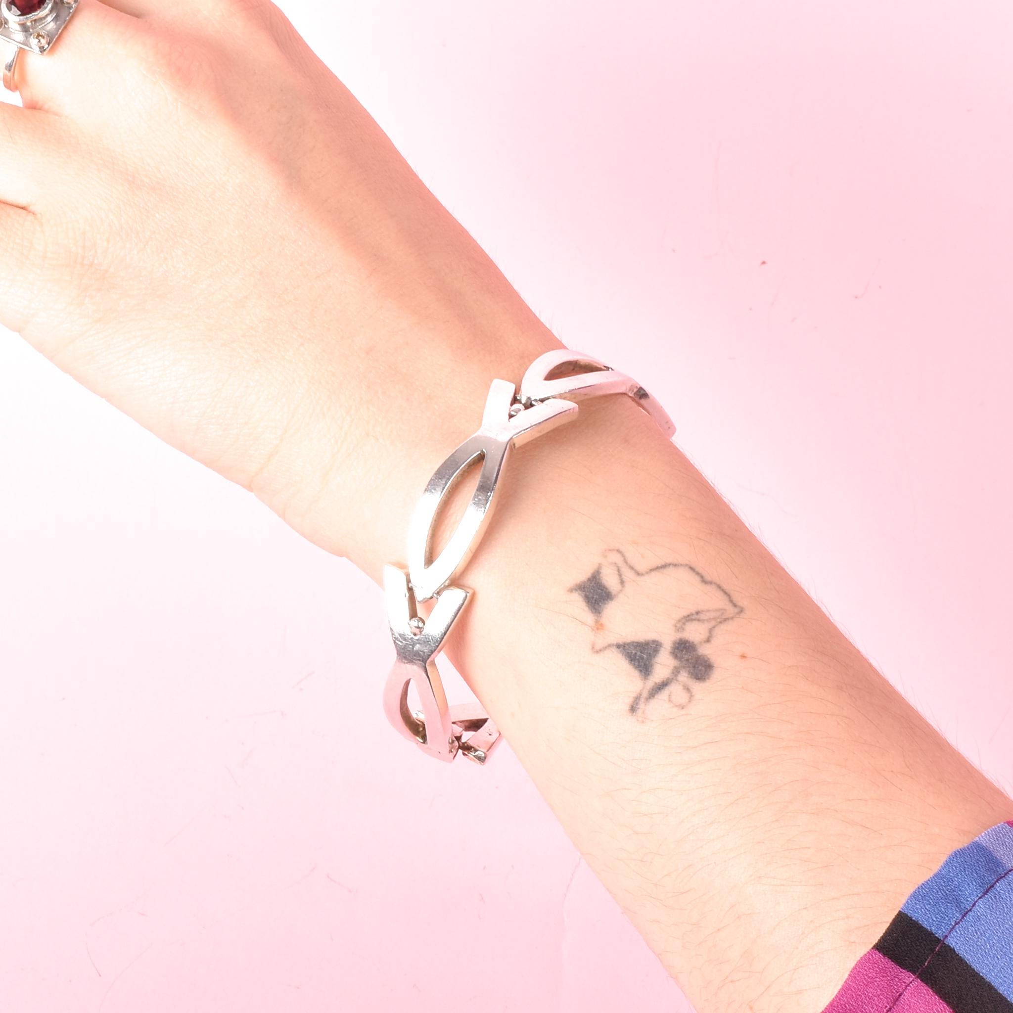 Sterling Silver Rancho Spratling Christian Ichthys Link Bracelet