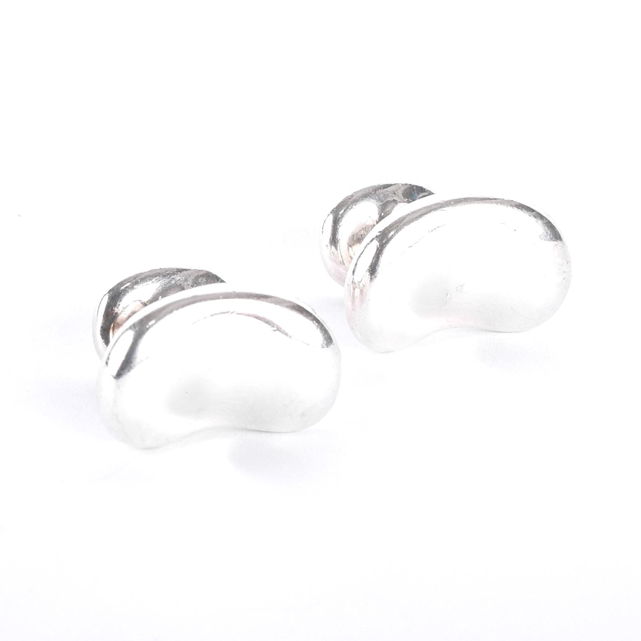 Tiffany & Co. Elsa Peretti Sterling Silver Bean Cufflinks