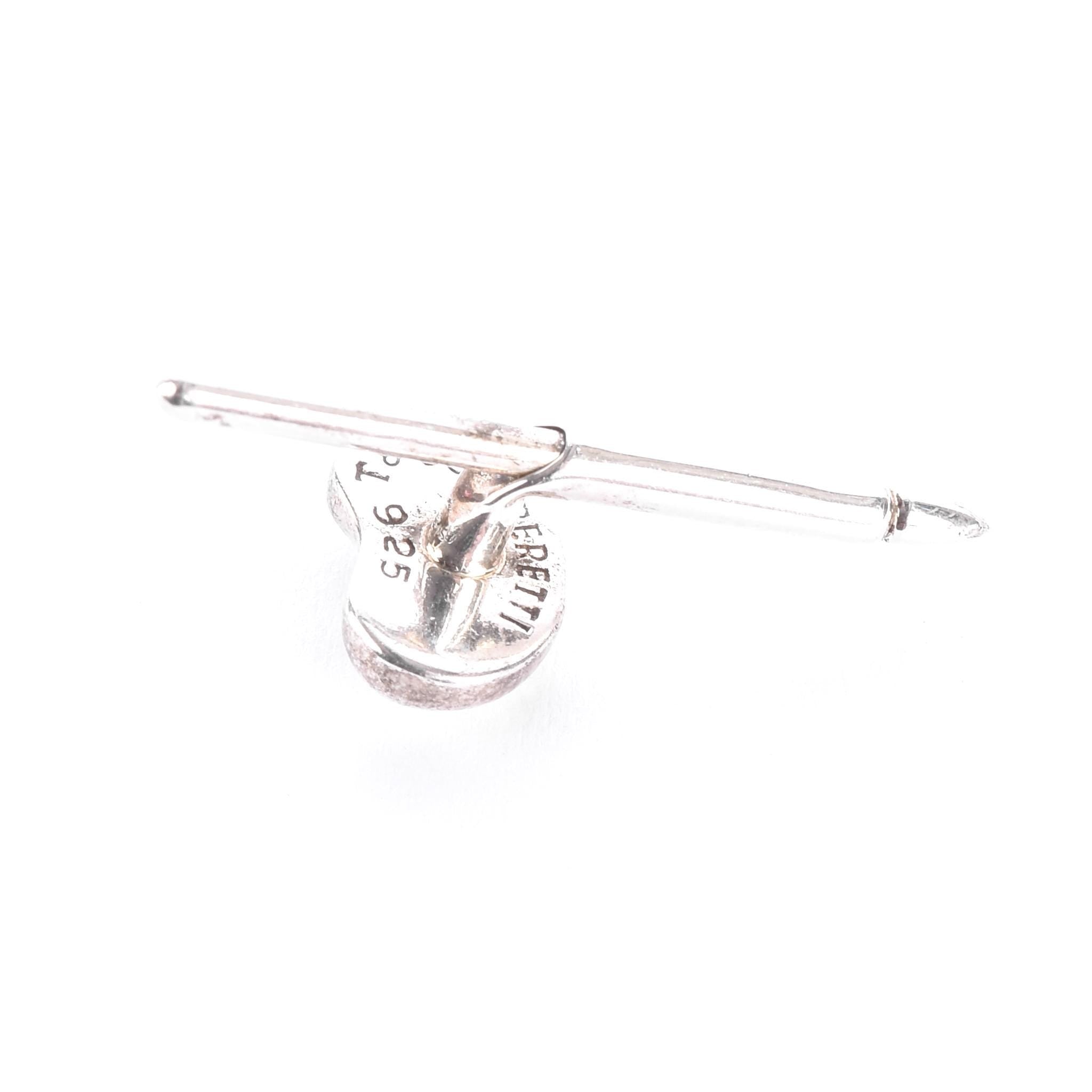 Tiffany & Co. Elsa Peretti Sterling Silver Bean Shirt Studs Set