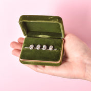 Tiffany & Co. Elsa Peretti Sterling Silver Bean Shirt Studs Set