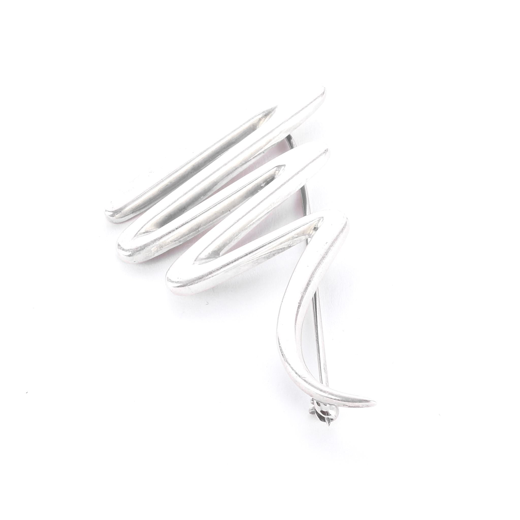 Tiffany & Co. Paloma Picasso Sterling Silver Squiggle Brooch
