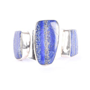 Massive Sterling Silver & Lapis Lazuli Cuff Bracelet