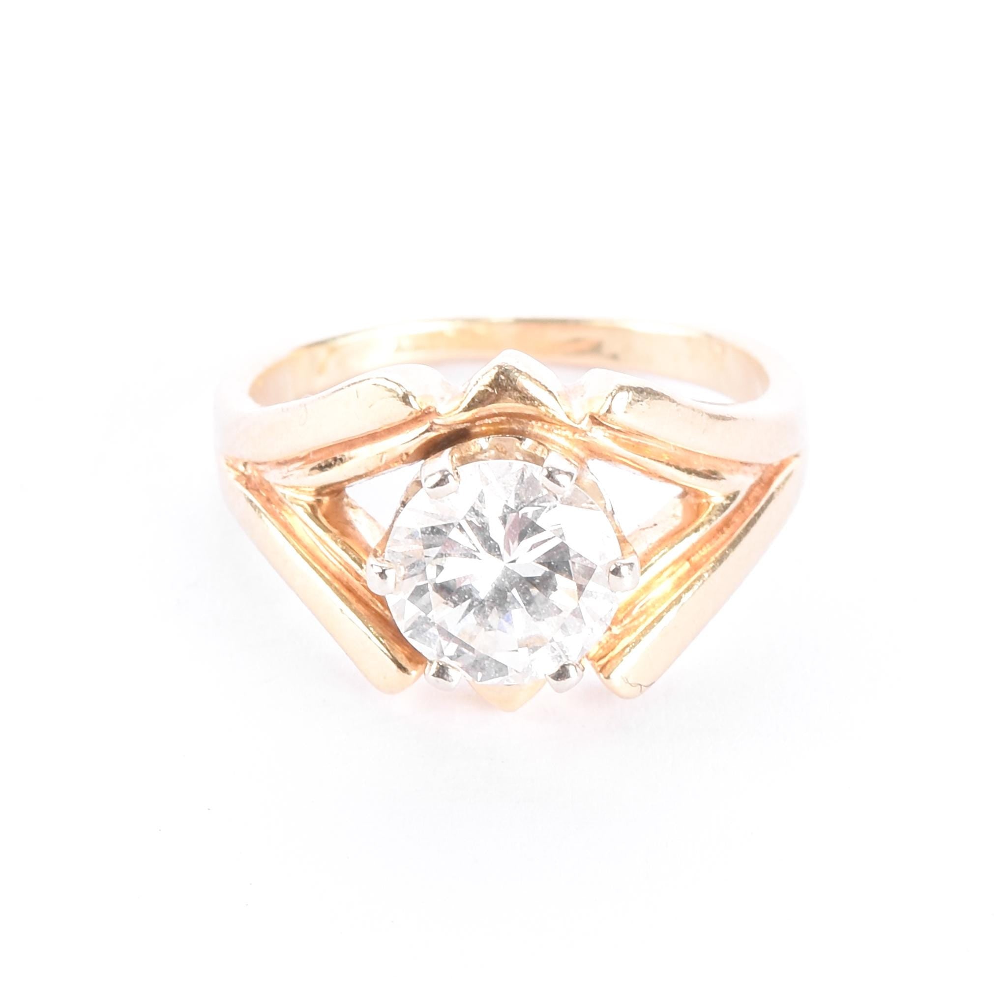 14K Gold Solitaire 1.08 CT Natural Diamond Engagement Ring