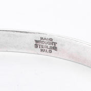 Sterling Silver Kalo Arts & Crafts Hand-Wrought Bangle Bracelet