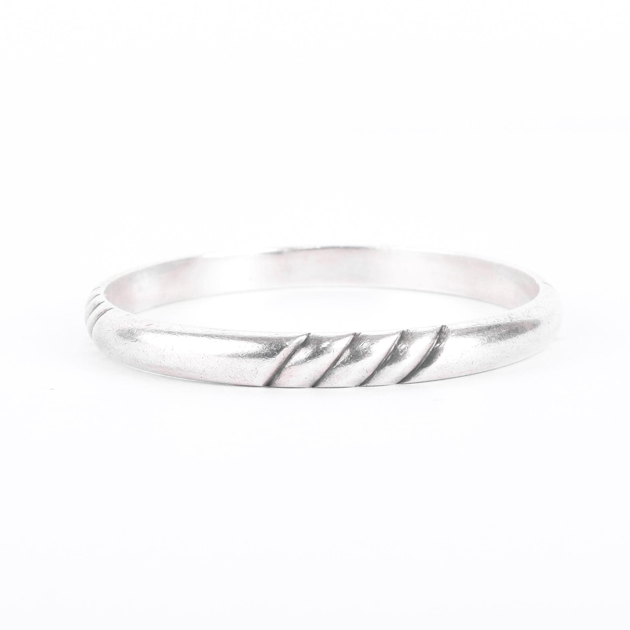Sterling Silver Kalo Arts & Crafts Hand-Wrought Bangle Bracelet