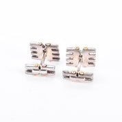 Tiffany & Co. 18K Gold and Sterling Silver Gatelink Cuff Links