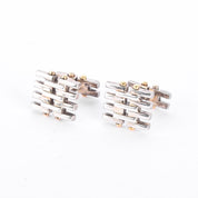 Tiffany & Co. 18K Gold and Sterling Silver Gatelink Cuff Links