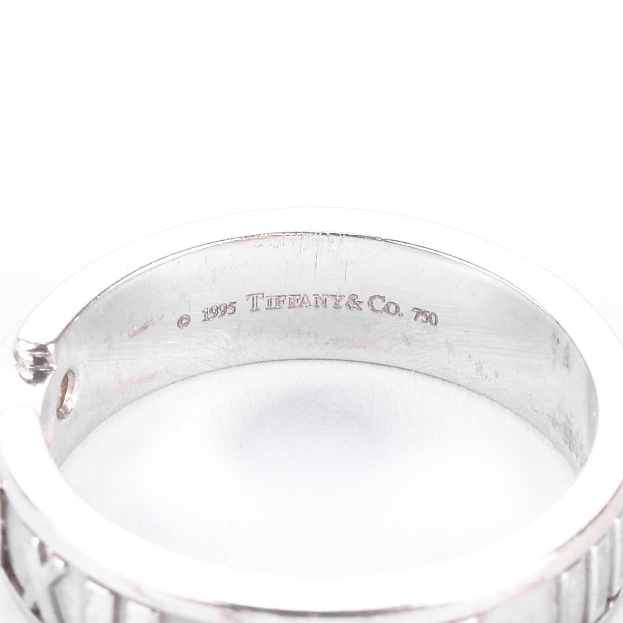 1995 Tiffany & Co. 18K Gold and Diamond Atlas Ring