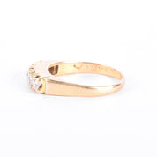 18K Gold Natural Diamond Five Stone Band