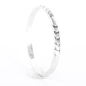 Sterling Silver Kalo Arts & Crafts Hand-Wrought Bangle Bracelet
